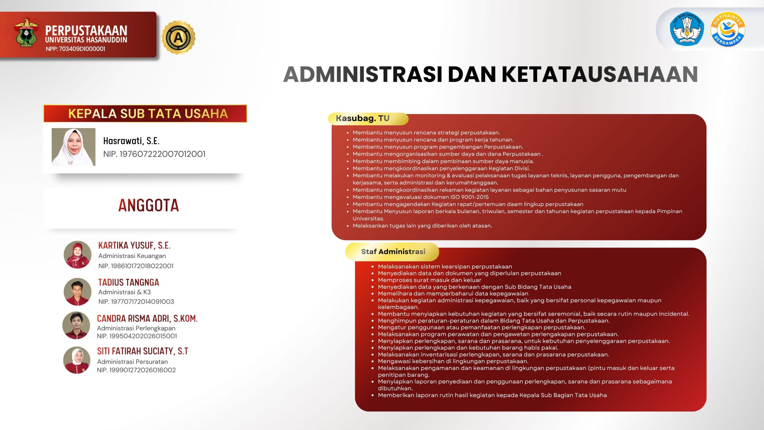 Administrasi dan Ketatausahaan